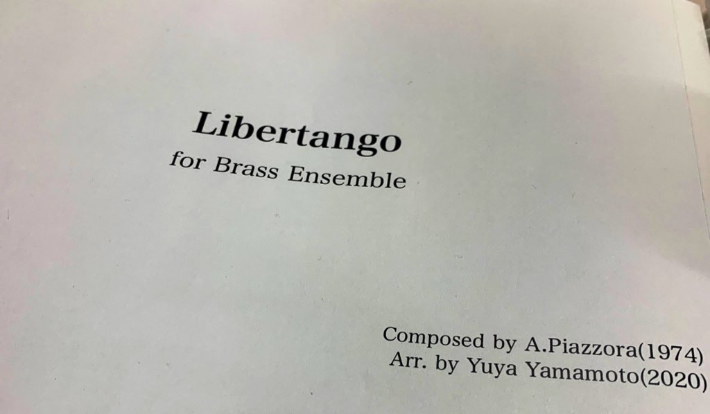 Libertango for Brass Quintet