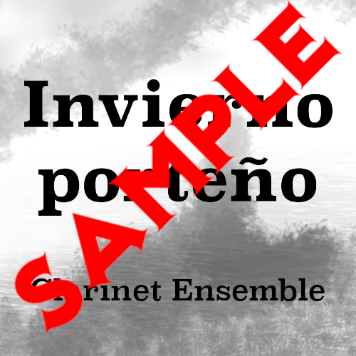 Invierno Porteño for Clarinet Ensemble Sample